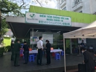 接種会場様子